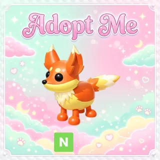 Neon Flaming Fox - Adopt Me