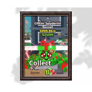 secret giftini spyderini