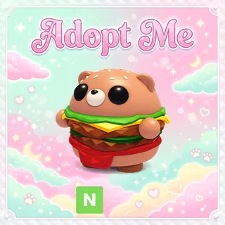 Neon Burger Bear - Adopt Me