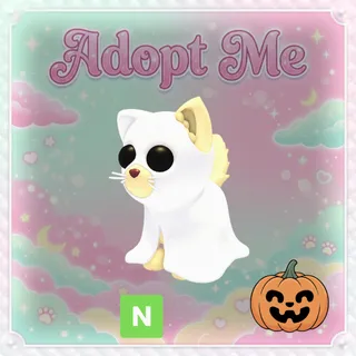 Neon Ghostly Cat 