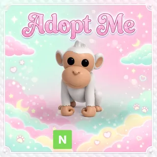 Neon Albino Monkey FR - Adopt Me