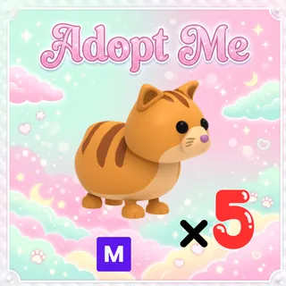 5x Mega Ginger Cat - Adopt Me