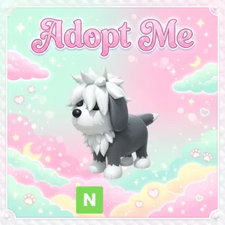 Neon English Sheepdog - Adopt Me