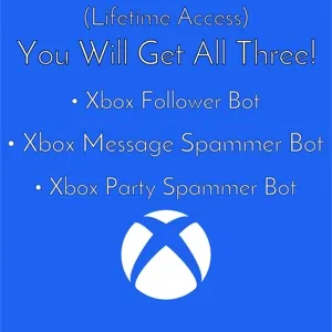 Xbox Follower/ Message Spammer/ And Party Invite Spammer Bots (LIFETIME ACCESS)
