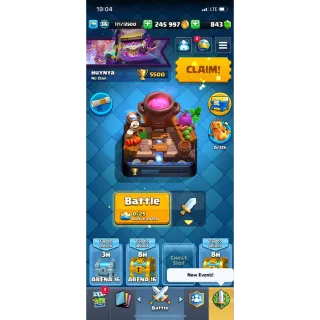 Clash royale account / 5500 cups