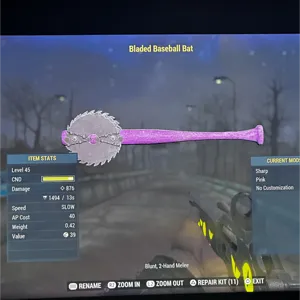 pink baseball bat lvl45