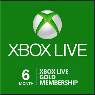 xbox live 6 month card