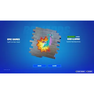 Fortnite - Kab-Llama! Spray *RARE*
