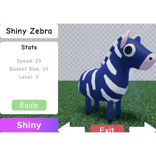 Pet | Shiny Zebra
