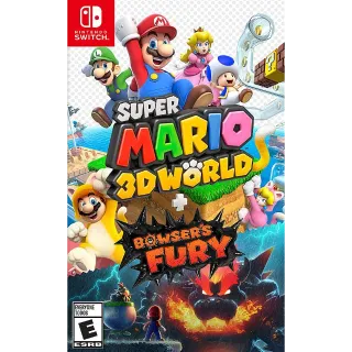 SUPER MARIO 3D WORLD + BOWSER'S FURY  NINTENDO SWITCH PRIMARY ACCOUNT