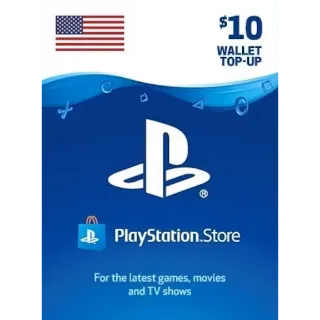 $10.00 PlayStation Store