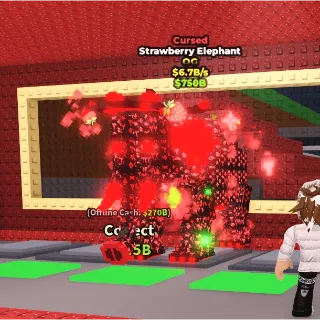 Cursed Strawberry Elephant 6.7B/s - steal a brainrot