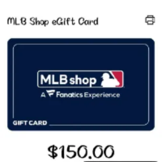 $150.00 Fanatics Gift Card