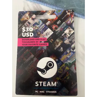 $30.00 USD Steam