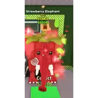 Strawberry Elephant with Taco 🌮 Trait 1.5 b/s real stock.