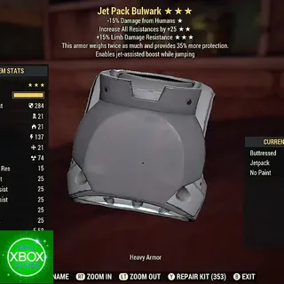 Jet Pack Bulwark Fully Modded ⭐️⭐️⭐️
