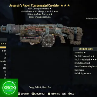 Assassin’s 5035 Cryolator Fully Modded ⭐⭐⭐