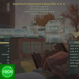 Rolled Railway Rifle Fully Modded ⭐⭐⭐