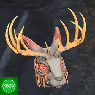 Fasnacht Glowing Jackalope Mask