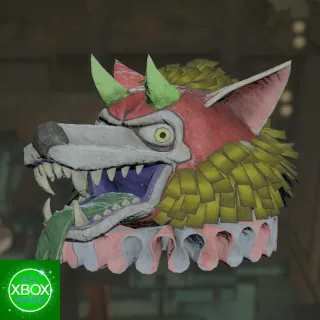 Fasnacht Glowing Blue Devil Mask