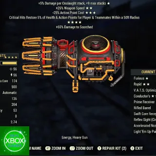 Bloodied 2535 Gatling Plasma Fully Modded ⭐⭐⭐