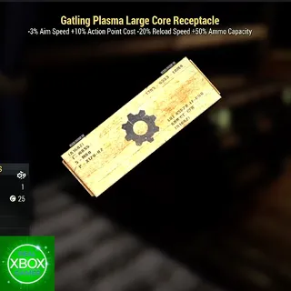 Gatling Plasma Large Core Receptacle