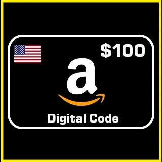 $100.00 USD $100.00 USD Amazon gift card digital