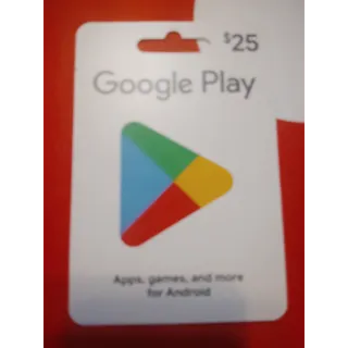 $25.00 USD $25.00 USD $25.00 USD Google Play