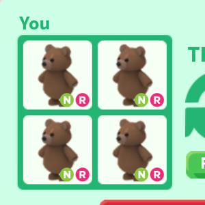Pet 1 Neon Bear Adopt Me In Game Items Gameflip - roblox adopt me brown bear