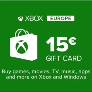 15€ global Xbox gift card 