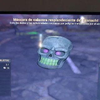 Glowing Bone Head Mask