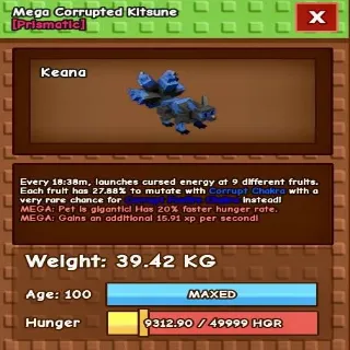 MEGA CORRUPTED KITSUNE 38KG