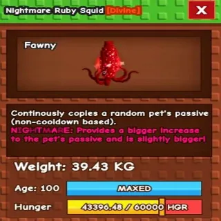 NM RUBY SQUID 39.43KG