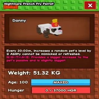 NM FRENCH FRY FERRET 51.32KG8