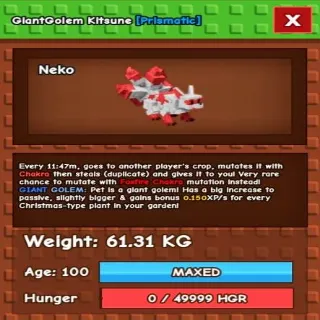 GIANT GOLEM HUGE KITSUNE 61.31KG