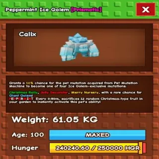 PEPPERMINT ICE GOLEM 61KG