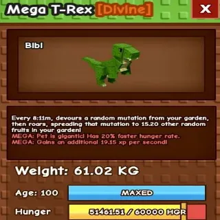 MEGA T-REX HUGE 61KG