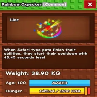 RBH OXPECKER 38.90KG