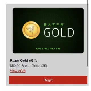 $50.00 USD Razer Gold