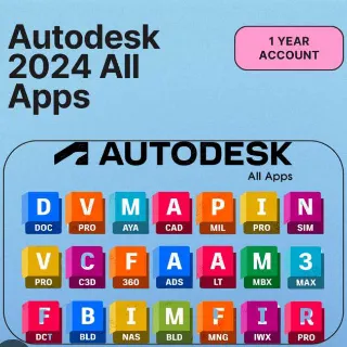 Autodesk 2024 All Apps - 1 Year - AutoCAD, Revit, Maya, 3ds MAX And More...