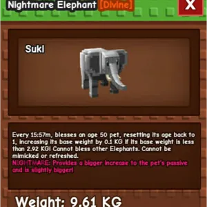 NIGHTMARE ELEPHANT 4SALE
