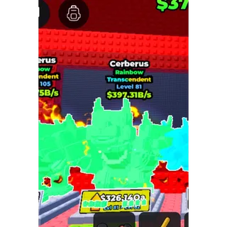 Rainbow Cerberus LV81 Pull lucky blk