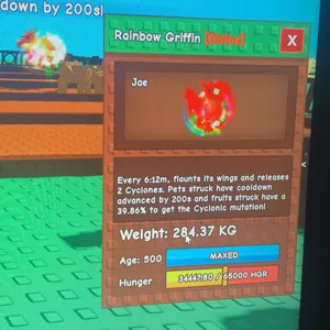 Rainbow hatched Griffin