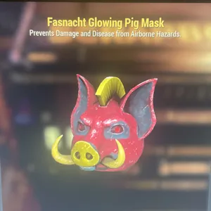 Glowing Pig Mask