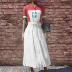 Red Asylum Worker Dress