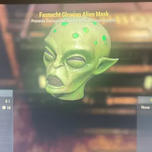 Glowing Alien Mask