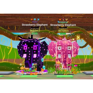 2x Strawberry Elephant