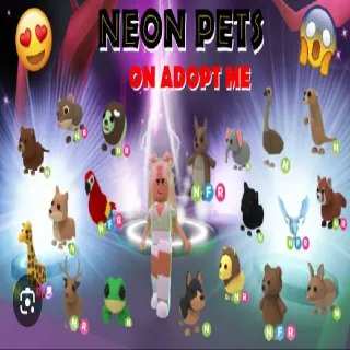 2X Neon Adopt Me Pets