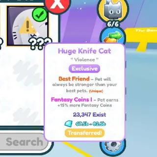 Huge Knife Cat