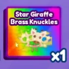 Star Giraffe Brass Knuckles